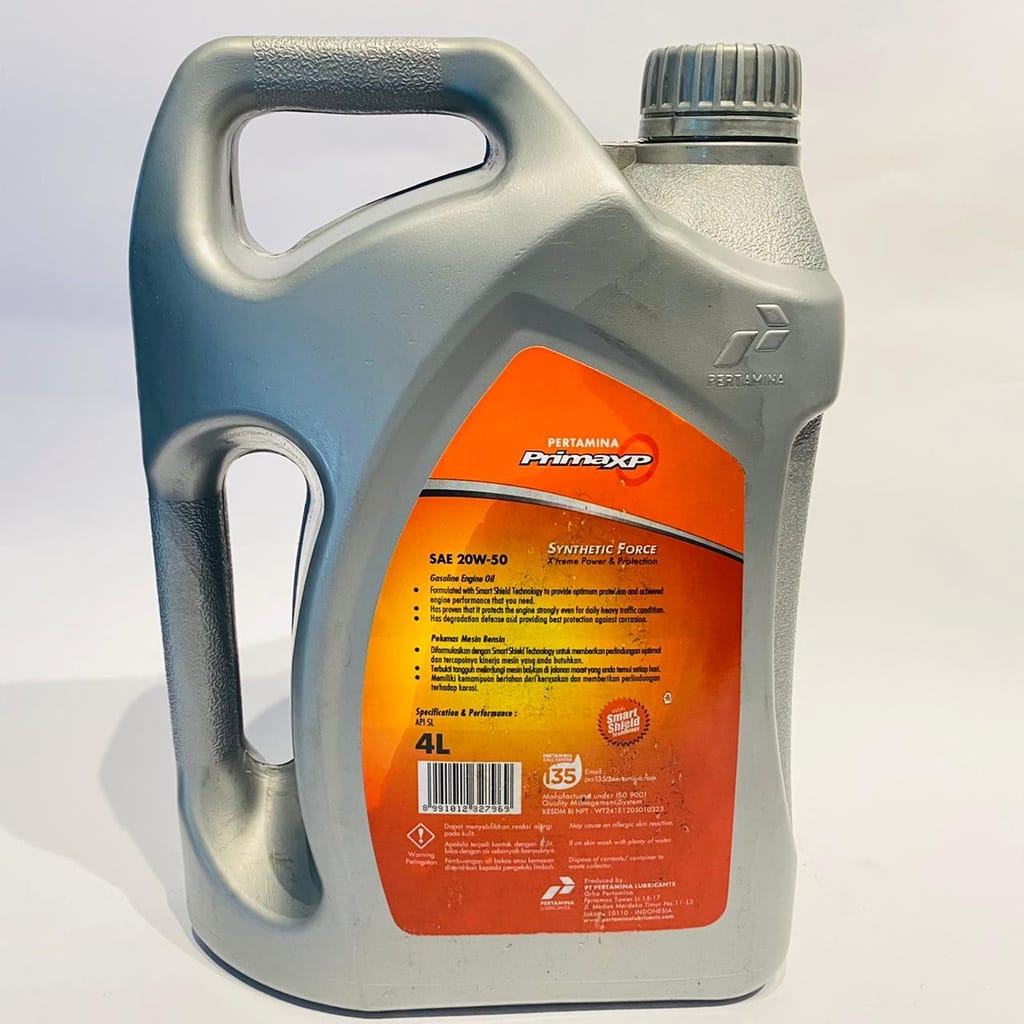 Oli Pertamina Prima XP SAE 20W-50 Oli Mobil Galon 4 Liter