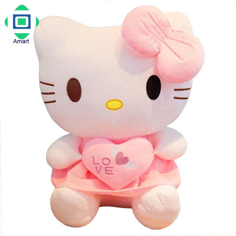 Boneka Hello Kitty 25-45cm Boneka Kucing Cookies Sanrio 45cm New Hoodie HADIAH BIRTHDAY GIFT