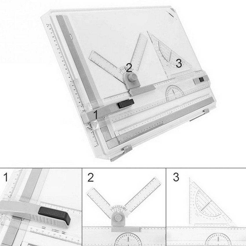 Alat gambar Tablet menggambar Meja Drawing Board A3 gambar arsitek Professional Drawing Board Penggaris gambar profesional Meja Gambar Arsitek Ujian arsitektur