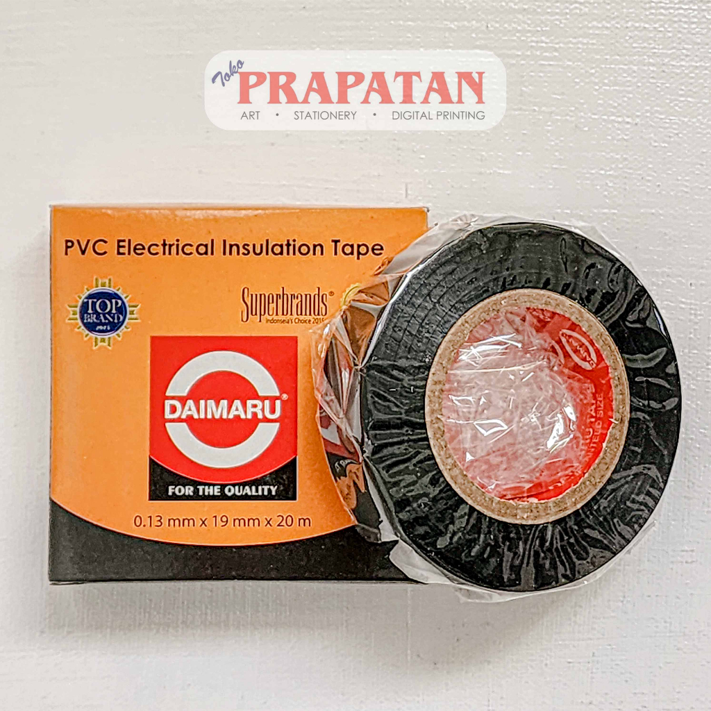 

Lakban Listrik Daimaru 19mm | PVC Electrical Insulation Tape | Selotip