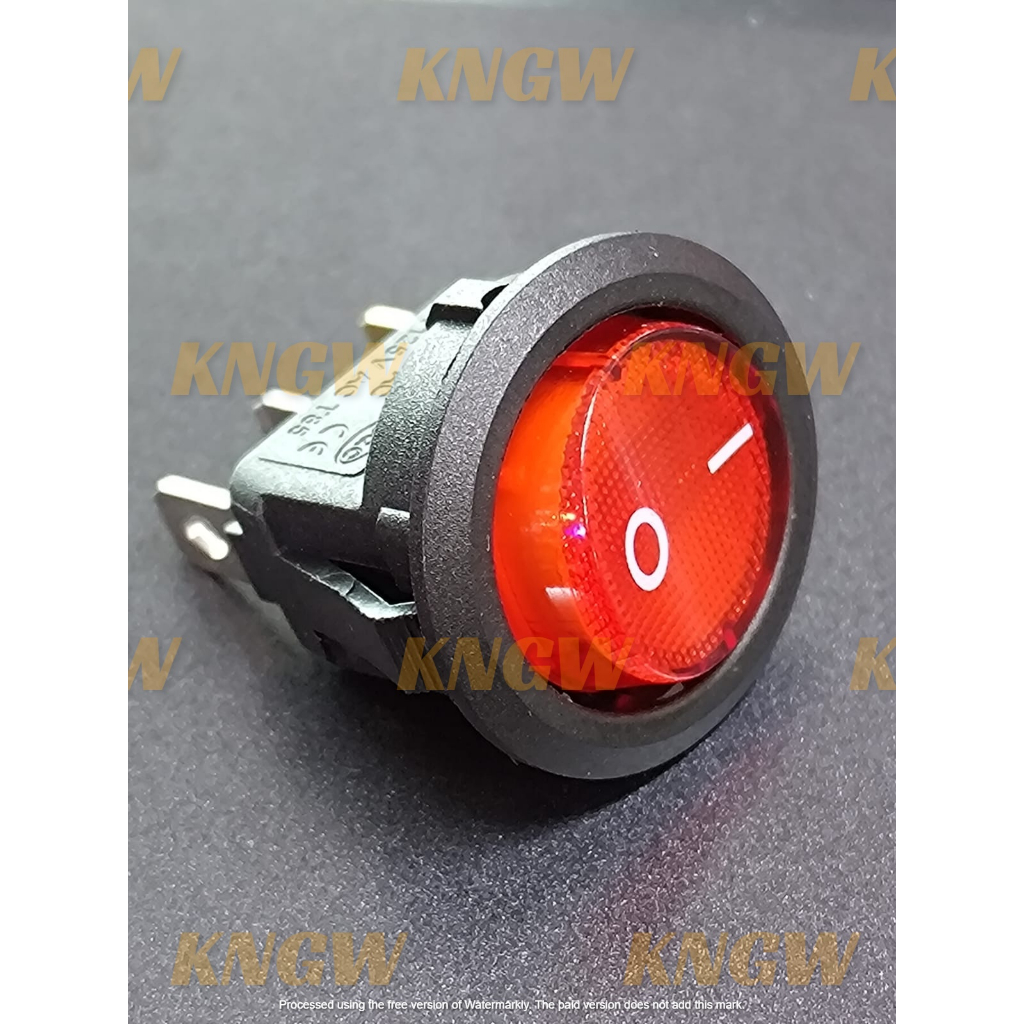 KINOGAWA Rocker switch saklar on off bulat Saklar Power ON OFF Mesin Las Komponen Panel