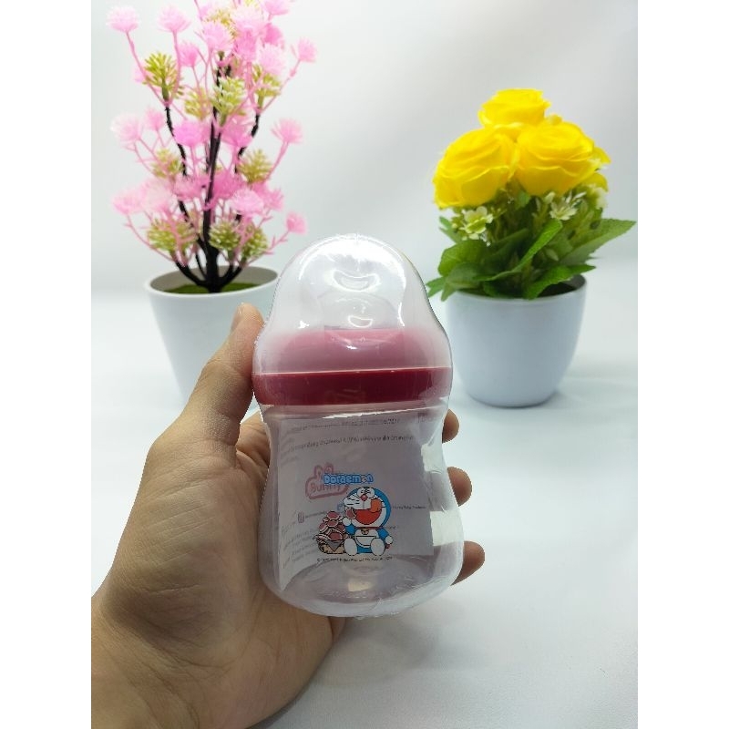 Botol Susu Wide Neck Karakter Doraemon Bunny/Botol Berbadan Gemuk 250 Ml /150 Ml BPA Free DOR-DB 382