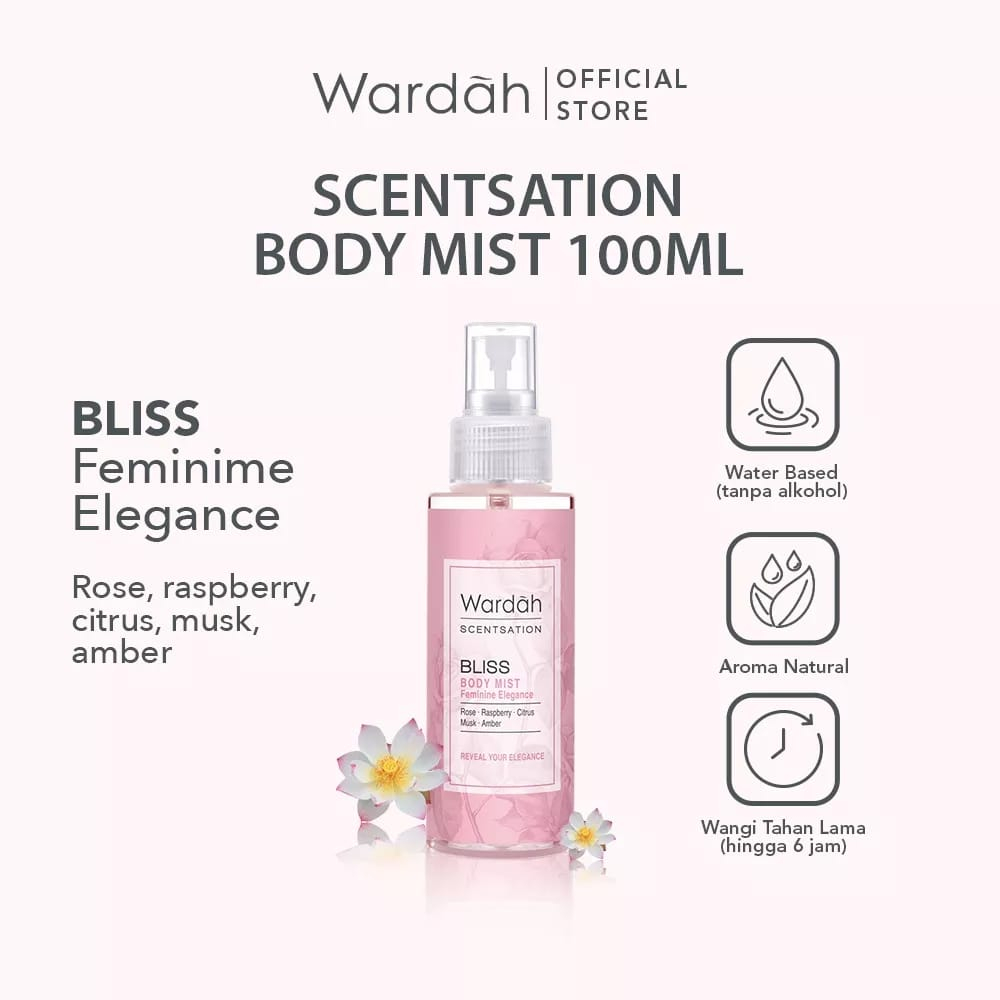 Wardah Scentsation Body Mist 100ml