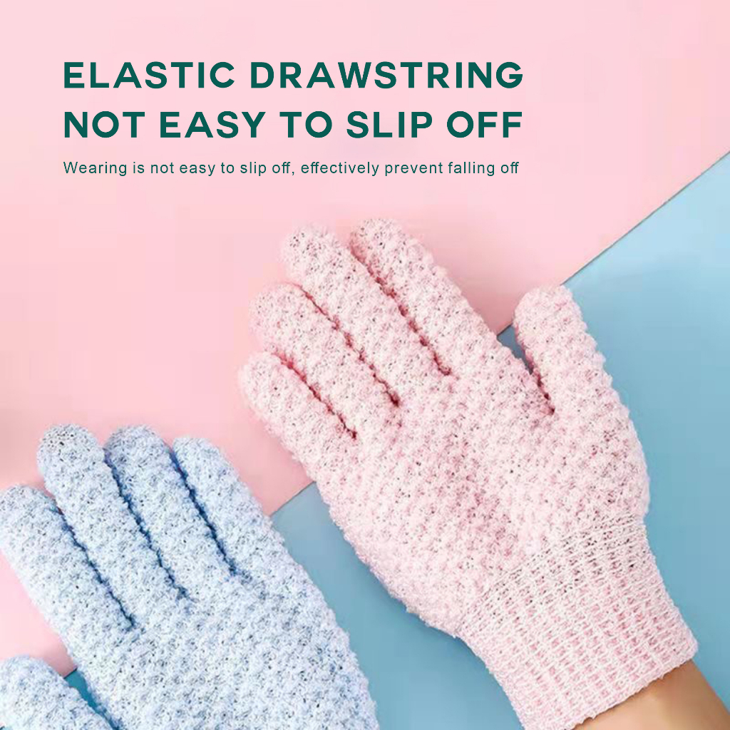 Sarung tangan Mandi scruber Sarung Tangan Bath Glove Exfoliating Bath scrub Gloves Sponge Spons