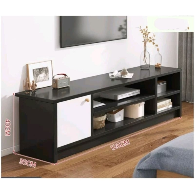Meja rak tv buffet rak tv hitam meja tv multifungsi