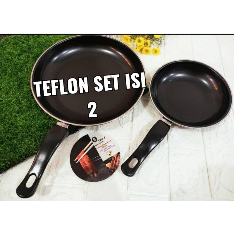 Teflon ANTI LENGKET fry pan isi 2/Alat Masak Penggorengan Pan anti lengket/fry pan panci set 2pcs panci masak anti lengket