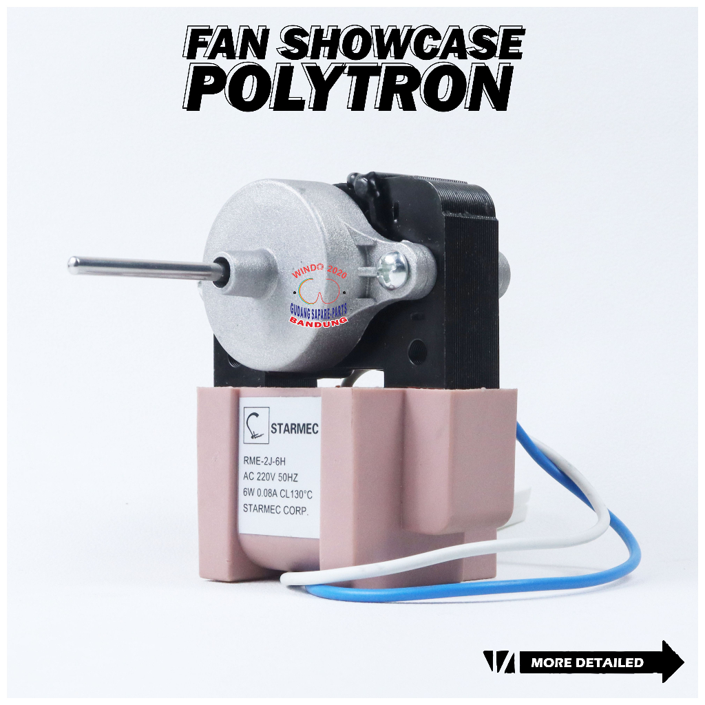 FAN SHOWCASE POLYTRON ORIGINAL | MOTOR FAN SHOWCASE | DINAMO KIPAS SHOWCASE POLYTRON ORIGINAL