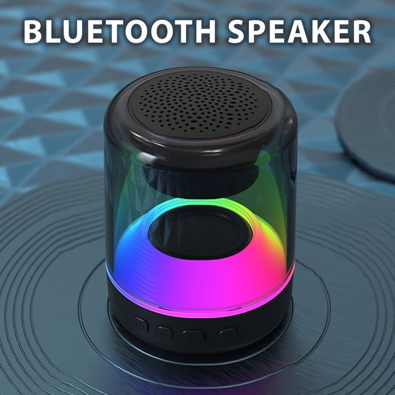 【COD】Viqoo Speaker S25 Bluetooth Speaker Microphone LED Smart Lamp Kecil Audio Subwoofer Nirkabel Po
