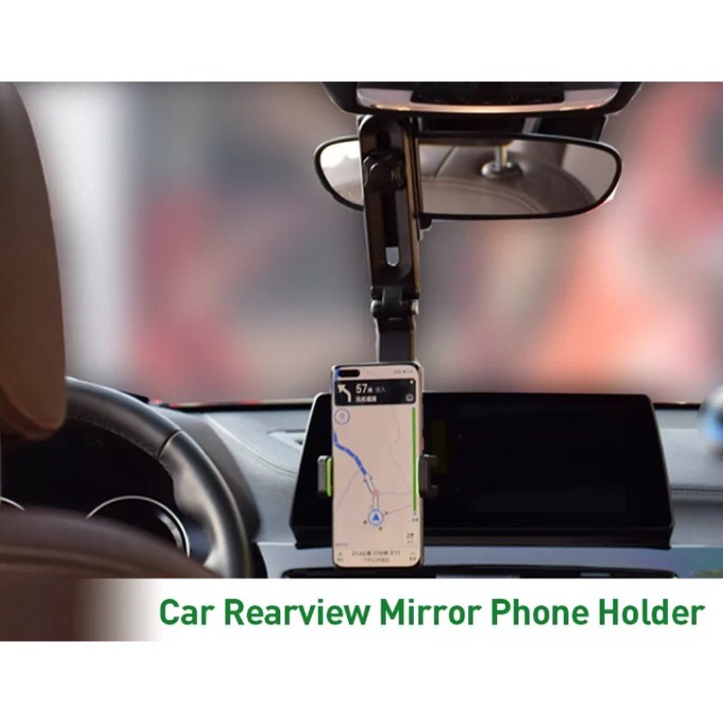 Holder Mobil HD-58 / Stand Holder HP Jepit Mobil HD58 / Dudukan Penyangga Penahan Hp / Penjepit Handphone Universal Stir Mobil Sun visor / Penyangga HP Tongsis Selfie