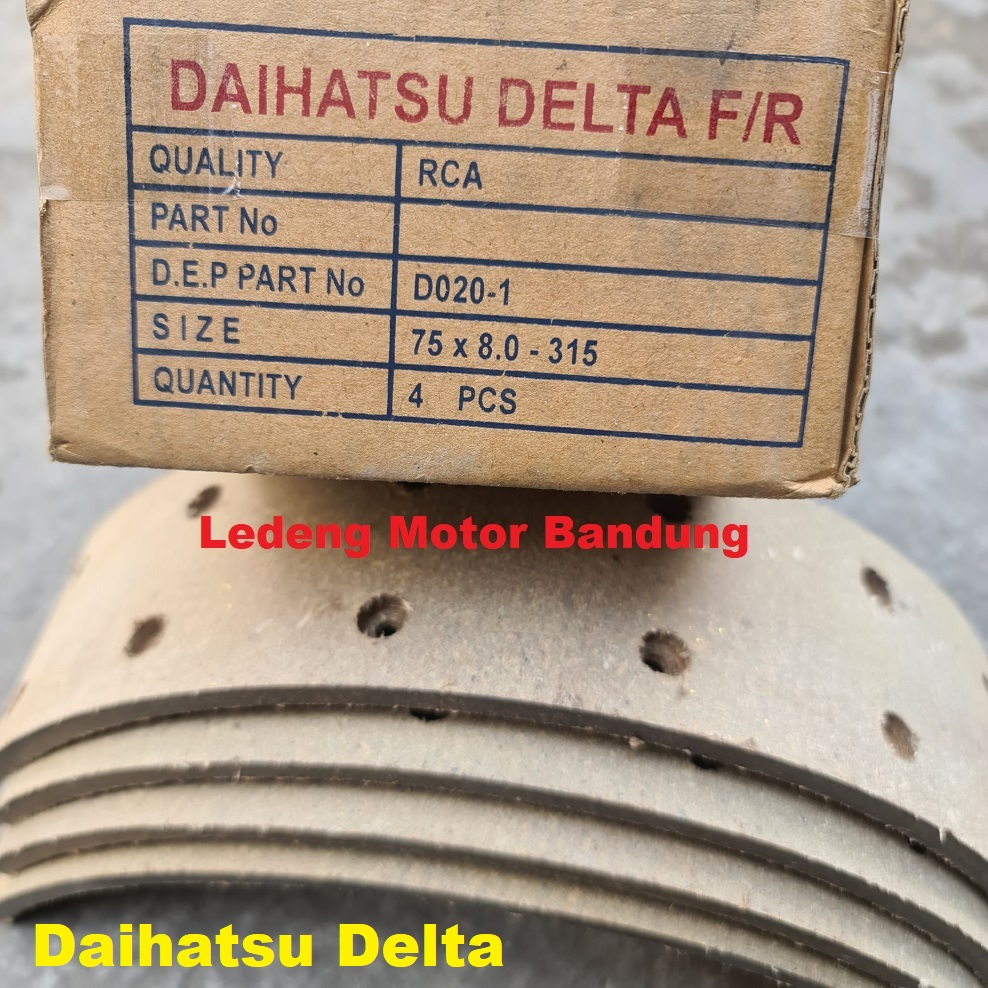RCA Brake Lining Daihatsu Delta Kampas Rem Depan atau Belakang