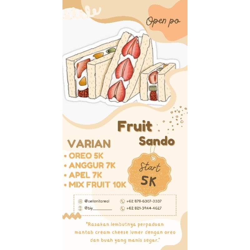 

fruitsando ( mix fruit )