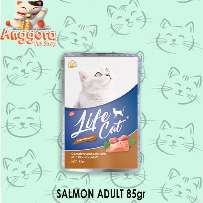 Makanan kucing basah Life Cat Pouch 85gr all varian 24PCS