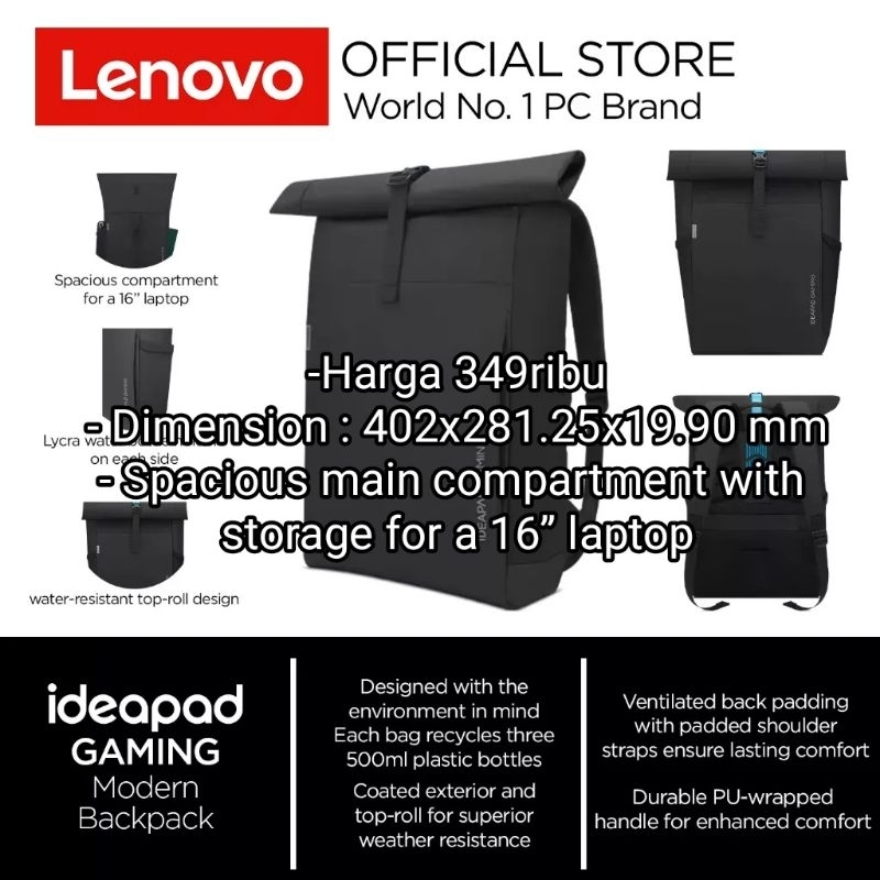 Tas Laptop Gaming Original Bawaan Laptop