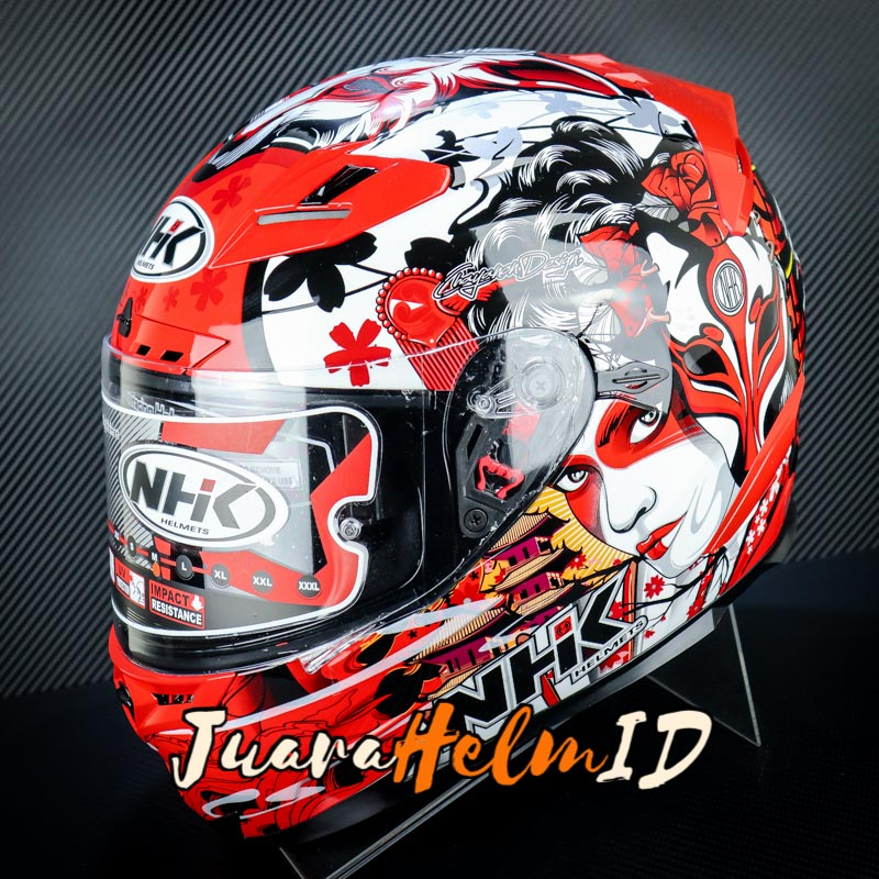 NHK HELM RX9 GEISHA / BLACK RED / RX-9 DOUBLE VISOR