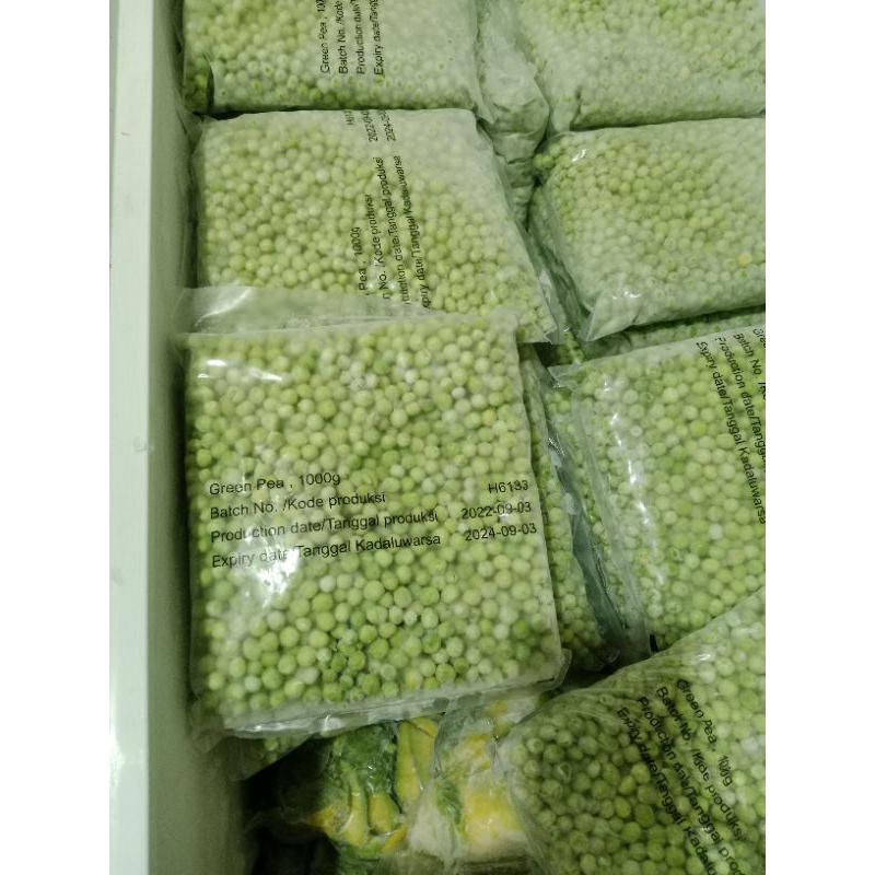 READY STOK KACANG POLONG FROZEN 1KG GREEN PEA FROZEN KACANG POLONG MENTAH