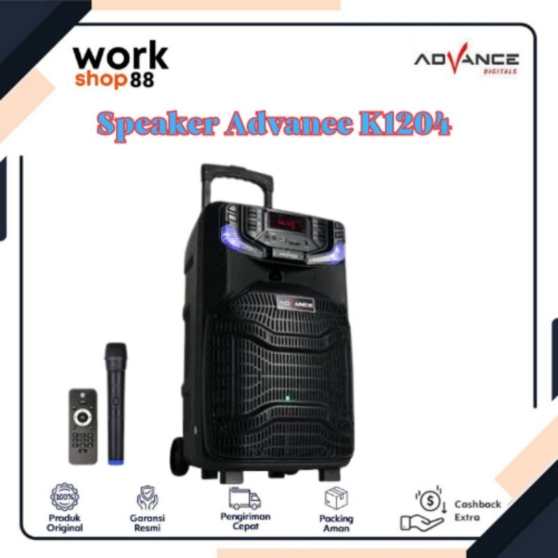 SPEAKER BLUETOOTH ADVANCE K1204/Speaker Portable 12 inch.