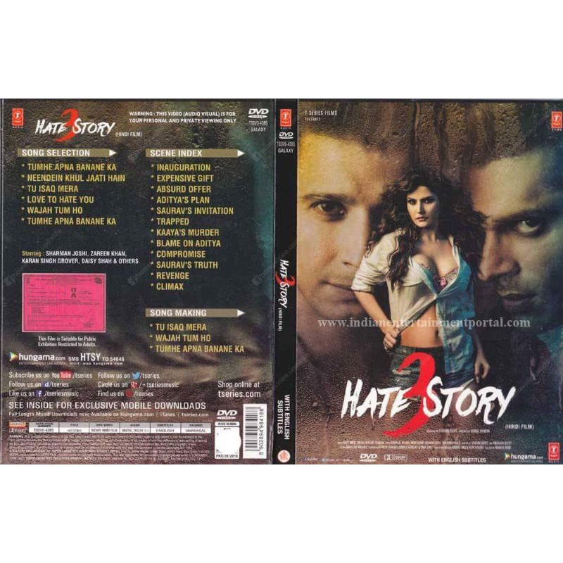 Kaset Video Film Hate Story 3 - Kaset Film India Romantis - Kaset Film Drama Romantis - Kaset Film I