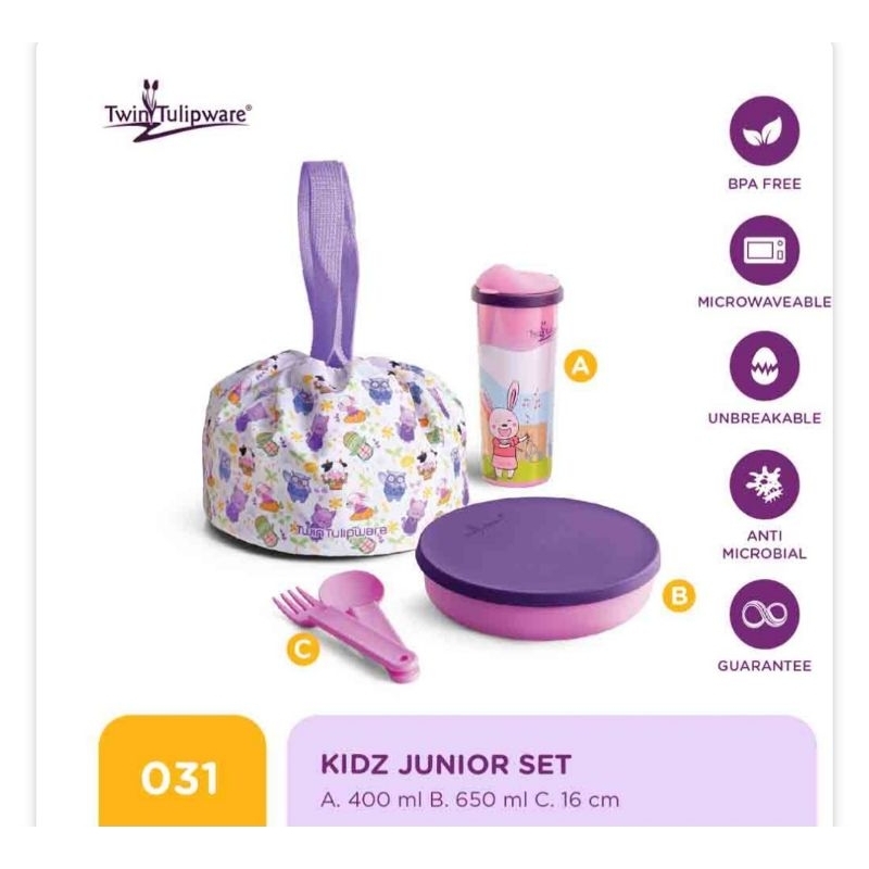 Kidz Junior Set Tulipware