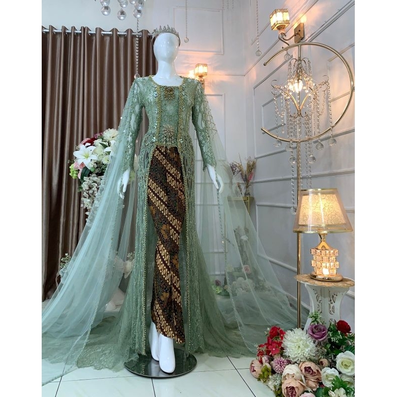 KEBAYA AKAD SEMATA KAKI FUL PEYET | KEBAYA  MURAH |GAUN GAUN PENGANTIN/AKAD MODREN KAKI/KEBAYA IBU