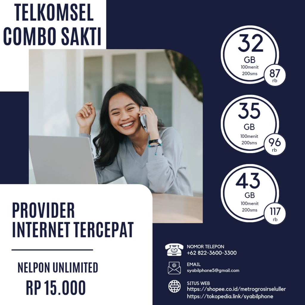 KARTU SAKTI COMBO 30GB PLUS PAKET NELPON UNLIMITED