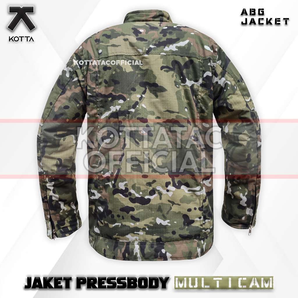 JAKET TACTICAL MULTICAM - JAKET PRESSBODY ARMY MULTICAM - JAKET ABG TAKTIKAL OUDTDOOR LORENG MULTICAM TERBARU