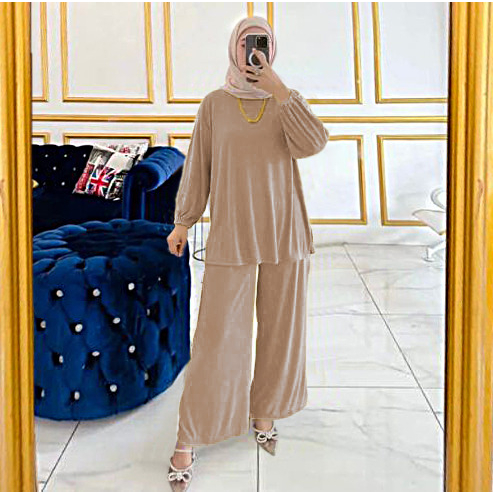 RILLO - Setelan Zorra Wanita Jumbo Bahan Knit Kecil