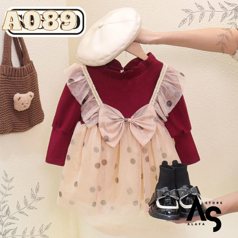 Dress tutu  anak perempuan 1-4 th Import A089