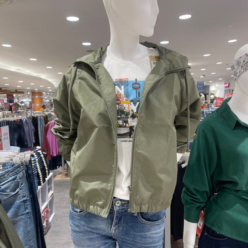 Jaket parasut wanita Logo Jeans (S-L)