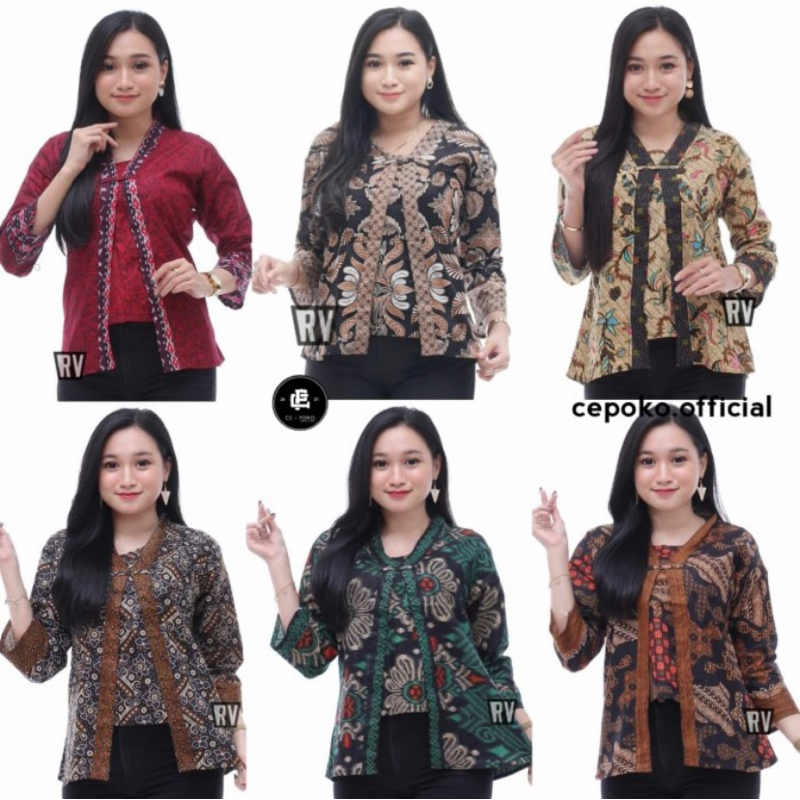 Atasan Batik Dolby Dolbi Dobby Doby Tenun Sutra Tulis Halus Katun ATBM Baron ,Sarombit Atasan