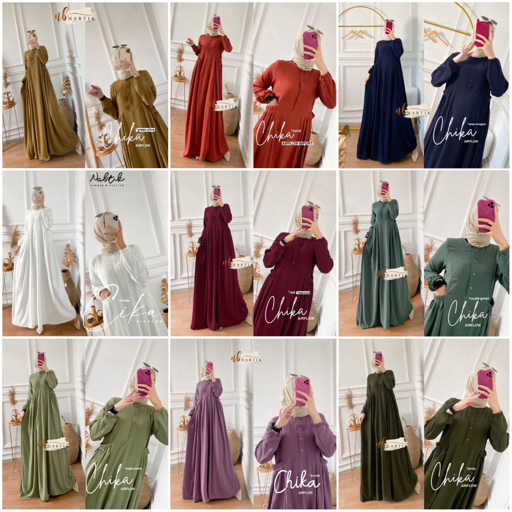 CHIKA GAMIS ORIGINAL NABTIK TERMURAH LD 110 CIKA GAMIS AIRFLOW BEST SELLER