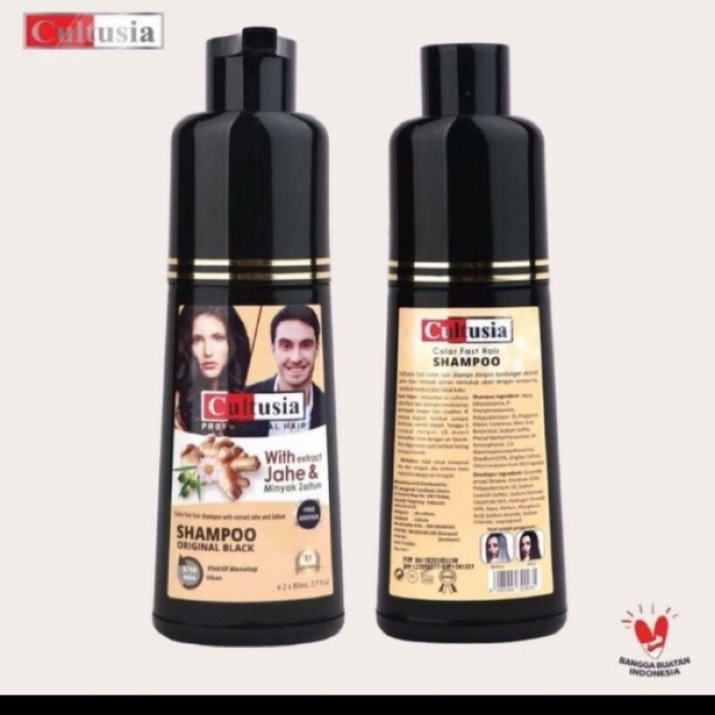 Cultusia Hair Coloring Shampoo | Cultusia Shampo Pewarna Rambut | Shampo Penghilang Uban