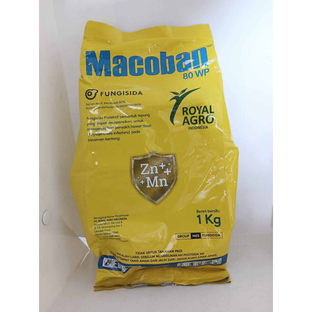 Fungisida Macoban kuning 80 wp 1 kg