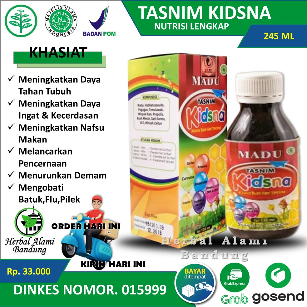 

PROMO Madu Tasnim Kidsna - Nutrisi Lengkap Buah Hati Menurunkan Demam Dan Meningkatkan Daya Tahan Tubuh