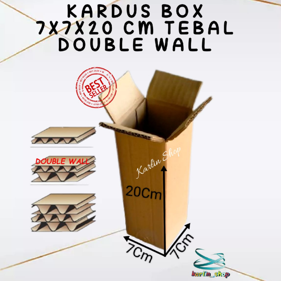 

Kardus Box 7x7x20 Cm TEBAL DOUBLE WALL