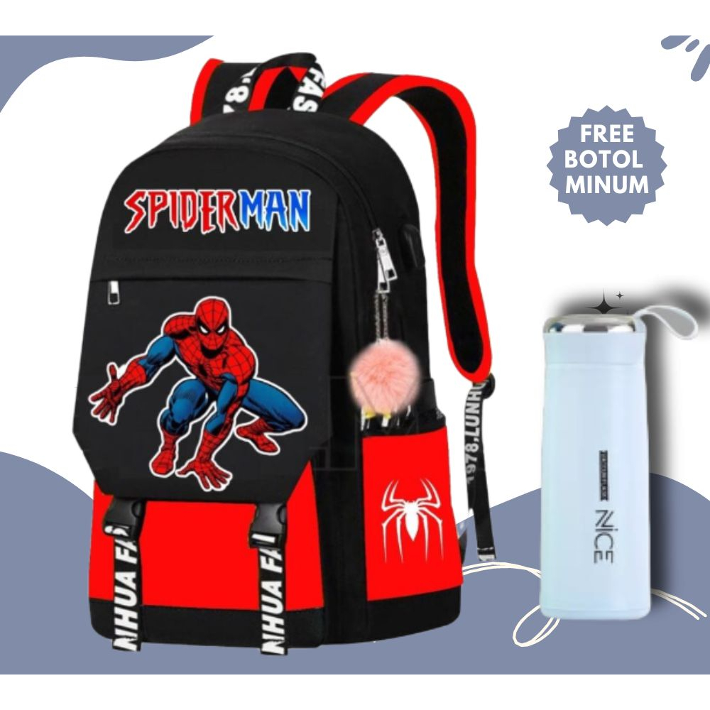 BUANA.TAS - [[ COD SPIDERMAN ULTIMATE ]] TAS RANSEL SEKOLAH ANAK LAKI LAKI KARAKTER SUPER HERO SPIDE