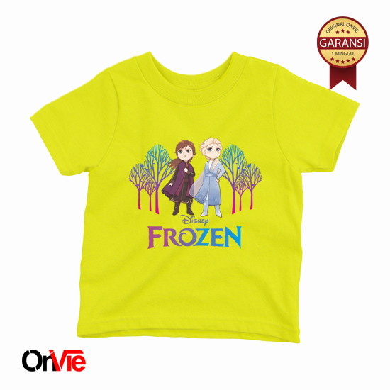 KAOS ANAK FROZEN ELSA Umur 1-12th Cotton Combed 30s