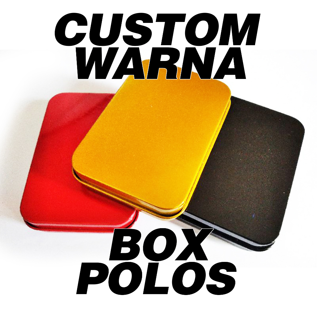 

CUSTOM WARNA BOX KALENG / KOLEKSI / HAMPERS / KADO / HADIAH / COD