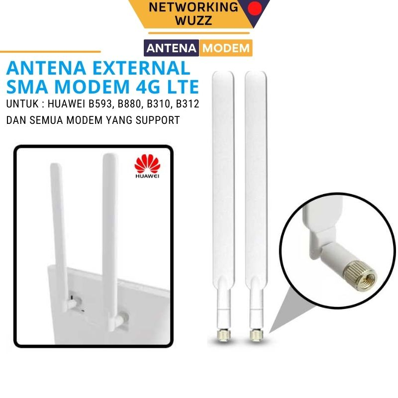 New Antena Eksternal SMA PENGUAT SIGNAL MIFI MODEM 4G LTE 5dBi for Huawei B593 B880 B310 B890 Antena modem penguat sinyal wifi Home Router antena modem orbit star 3 orbit star 2 XL HOME orbit pro orbit pro 2