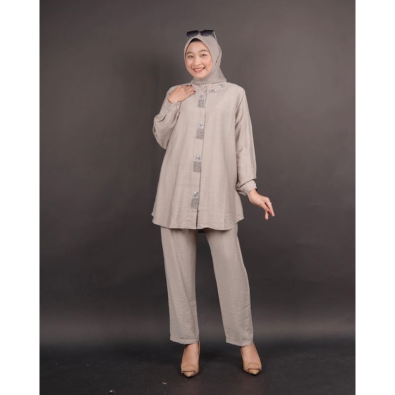 Setelan Katun Linen Premium