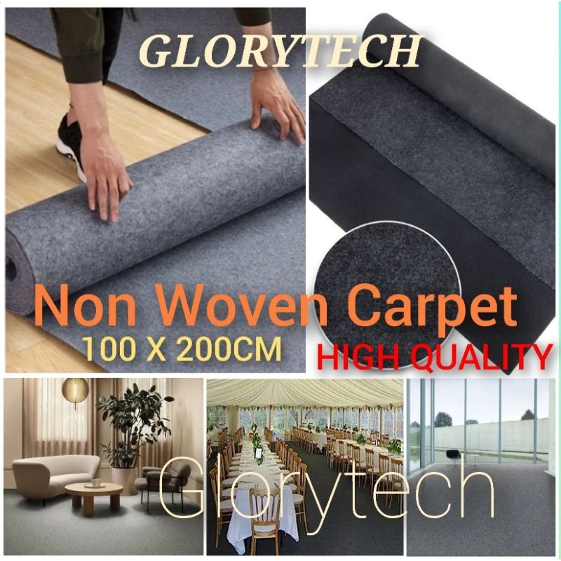 Karpet Wol Bludru Polos Non Woven/ Karpet lantai / Karpet Geotextile Super