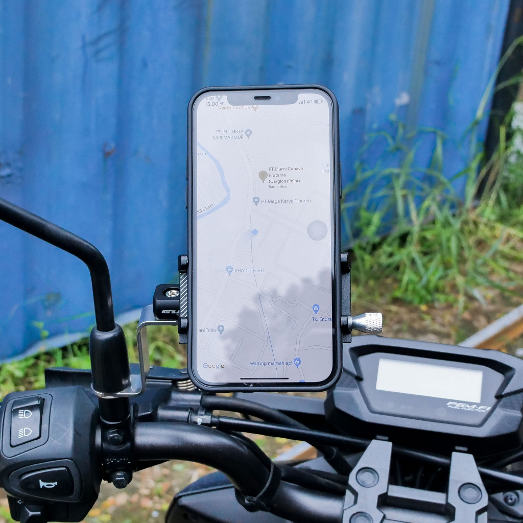 GUB P30 Original Holder Handphone Dudukan Ponsel Aluminium Aloy spion pcx spion x1 tameng airblade hugger airblade visor vario visor nmax