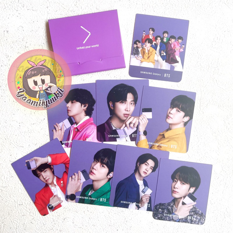 BTS SAMSUNG OFFICIAL PHOTOCARD Z FLIP 4 PHOTOCARD PC
