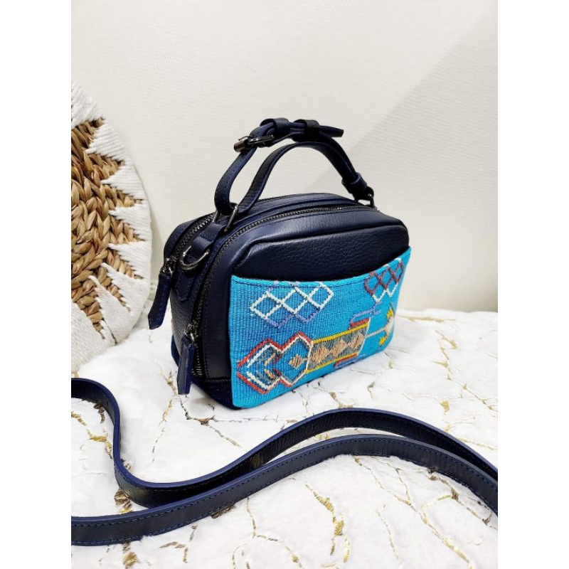 TAS WANITA SELEMPANG KULIT ASLI TENUN ASLI NTT