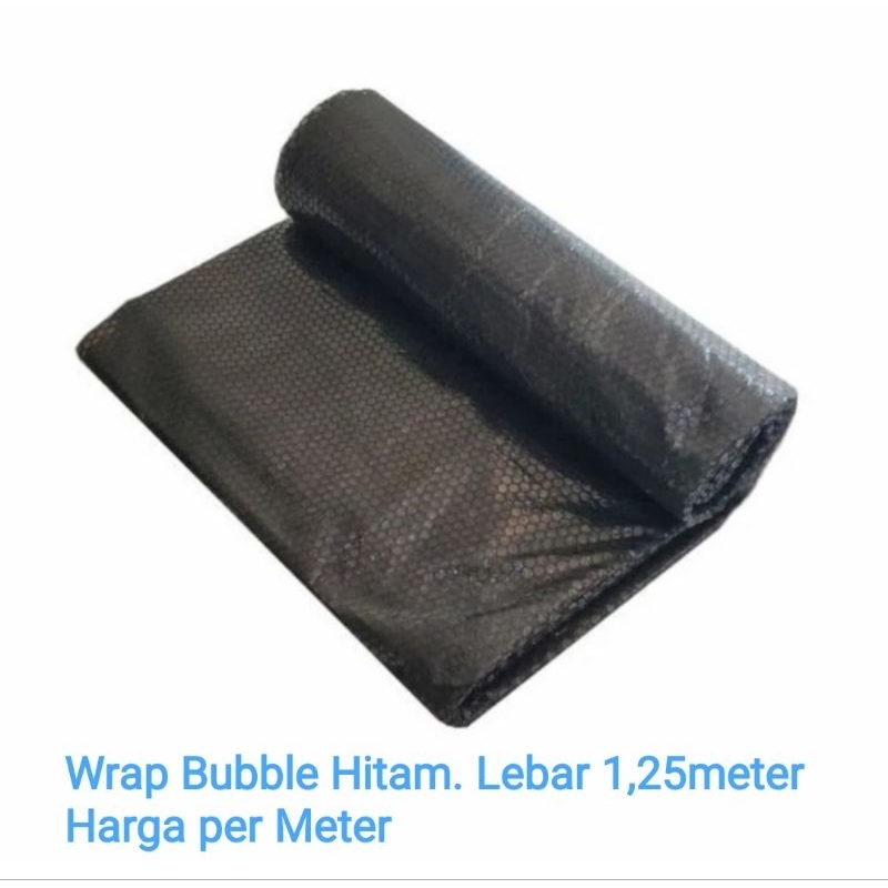 

ECERAN PER METER Plastik Gelembung Wrap Bubble Hitam Lebar 1,25 1.25 meter 125 cm
