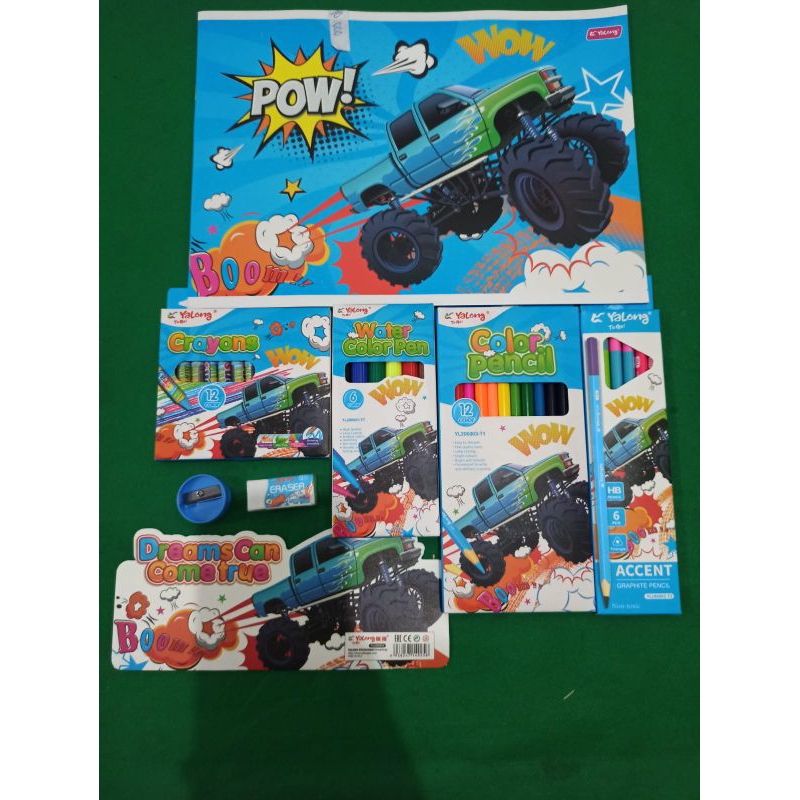 Paket Pensil Warna Mewarnai Lengkap
