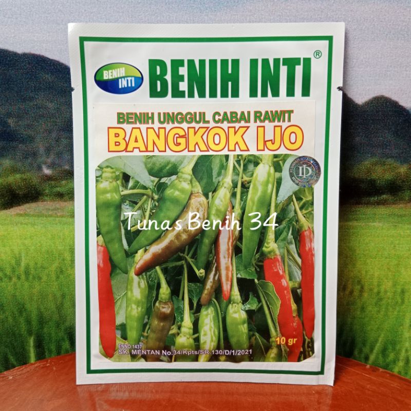 Cabe Rawit Hijau Merunduk Bangkok Ijo 10Gram - Cap Benih Inti