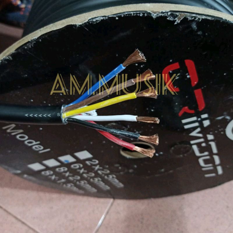 KABEL SPEAKER CRIMSON 6x2,5 SERABUT TEMBAGA ISI 6 KABEL 100 METER