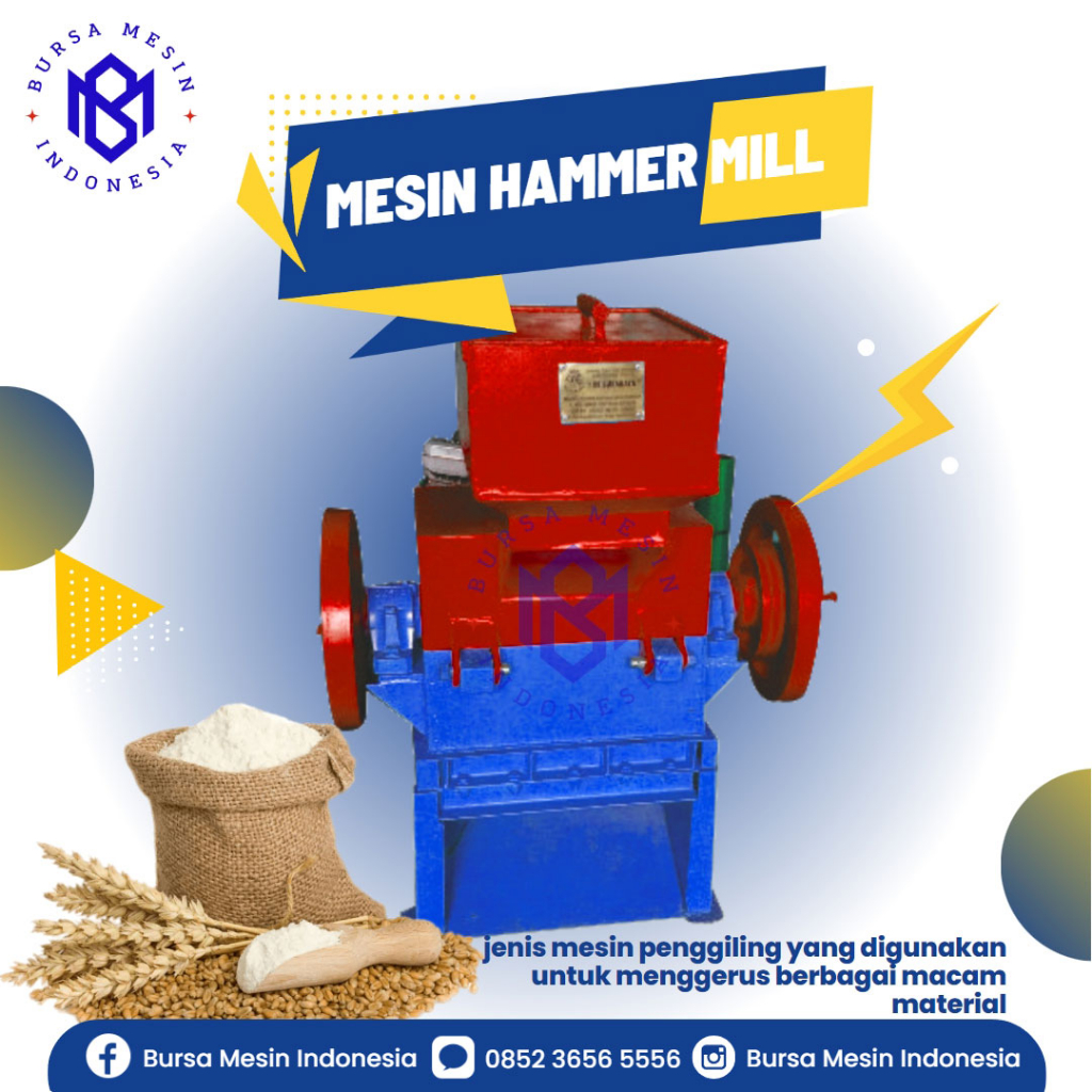 Mesin Hammer Mill Mesin Penghancur Penepung Penggiling