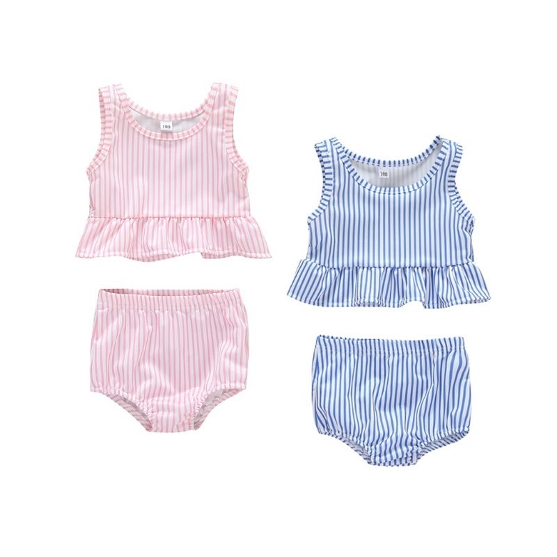 MemoryLife Emma Swimsuit / Baju Renang Salur Anak Perempuan