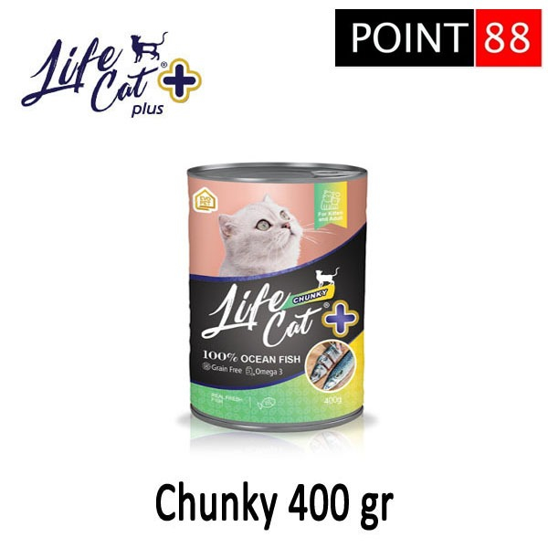 LIFE CAT PLUS 400gr Chunky (Grab/Gosend)